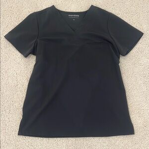 Gray Mandala Short Sleeve Scrub Top